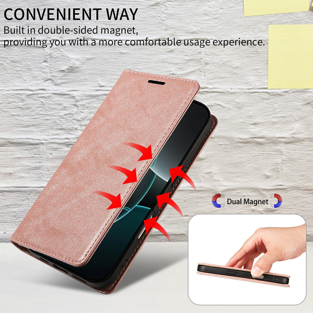Til Samsung Galaxy S25+ Pung Etui RFID Blokerende Kortpladser Stativ Magnetisk Lukning Læder Telefoncover
