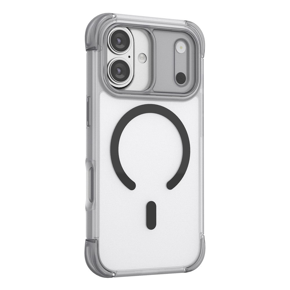 For iPhone 17 Magnetic Case Skin-touch PC + TPU Airbag Protection Phone Cover