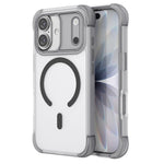 For iPhone 17 Magnetic Case Skin-touch PC + TPU Airbag Protection Phone Cover