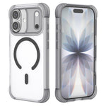 For iPhone 17 Magnetic Case Skin-touch PC + TPU Airbag Protection Phone Cover