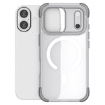 For iPhone 17 Magnetic Case Skin-touch PC + TPU Airbag Protection Phone Cover