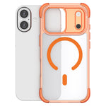 For iPhone 17 Magnetic Case Skin-touch PC + TPU Airbag Protection Phone Cover