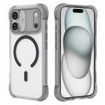 For iPhone 16 Magnetic Case Skin-touch PC + TPU Airbag Protection Phone Cover