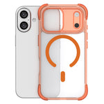 For iPhone 16 Magnetic Case Skin-touch PC + TPU Airbag Protection Phone Cover