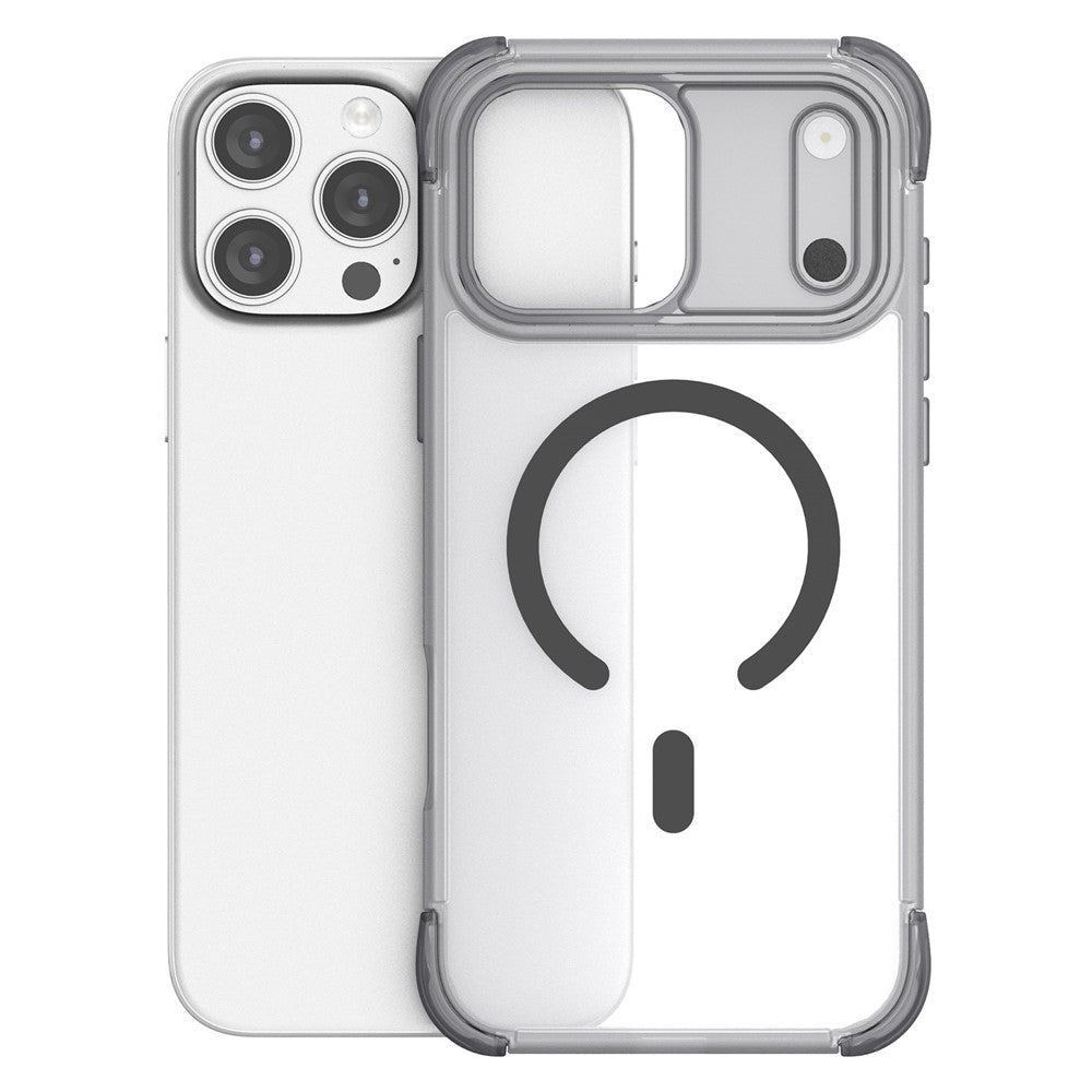 For iPhone 16 Pro Magnetic Case Skin-touch PC + TPU Airbag Protection Phone Cover