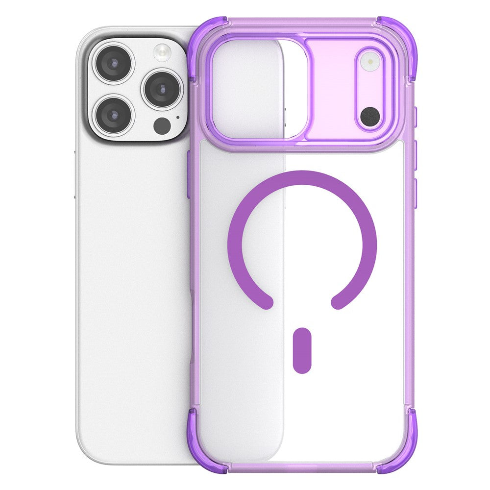 For iPhone 16 Pro Magnetic Case Skin-touch PC + TPU Airbag Protection Phone Cover