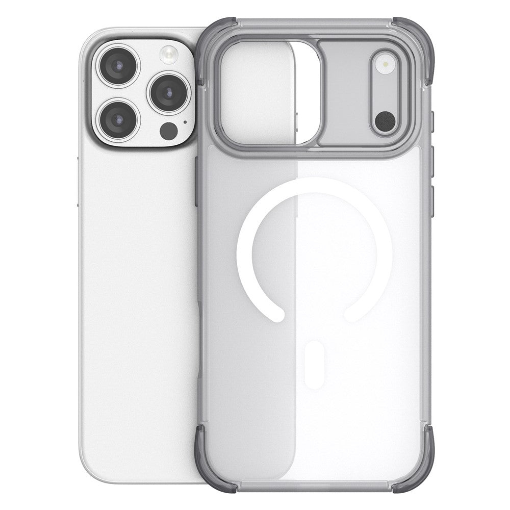 For iPhone 16 Pro Magnetic Case Skin-touch PC + TPU Airbag Protection Phone Cover