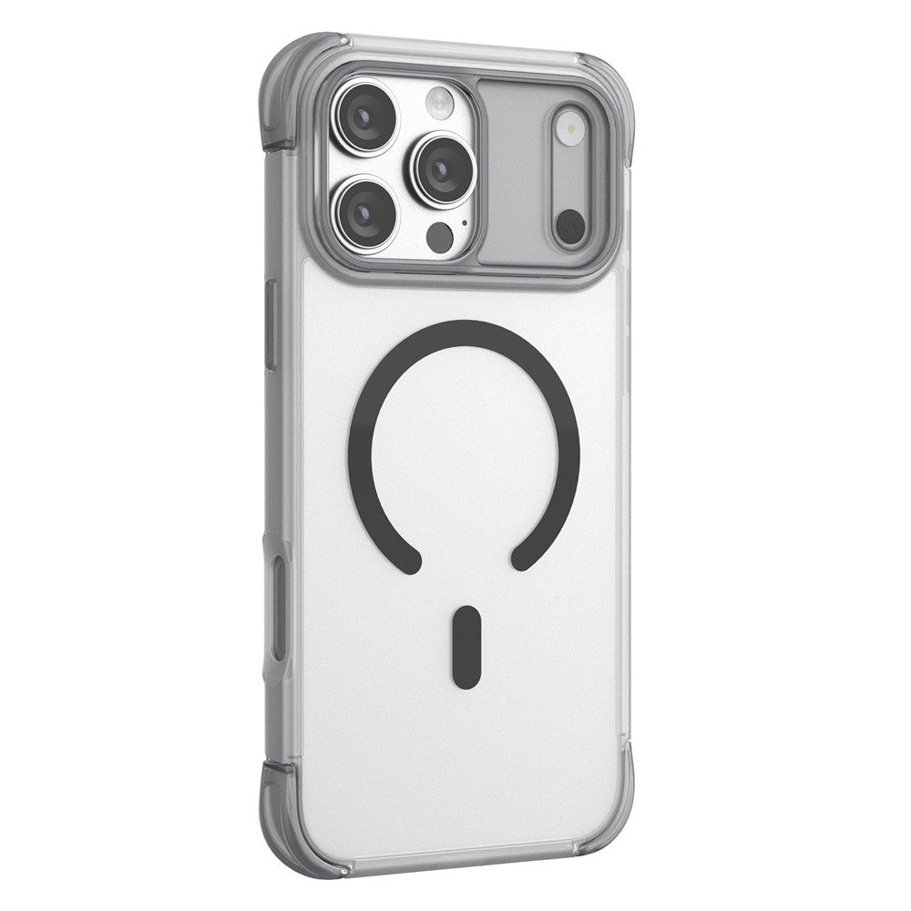 Til iPhone 16 Pro Max Magnetisk Cover Hud-venlig PC + TPU Airbag Beskyttende Telefoncover