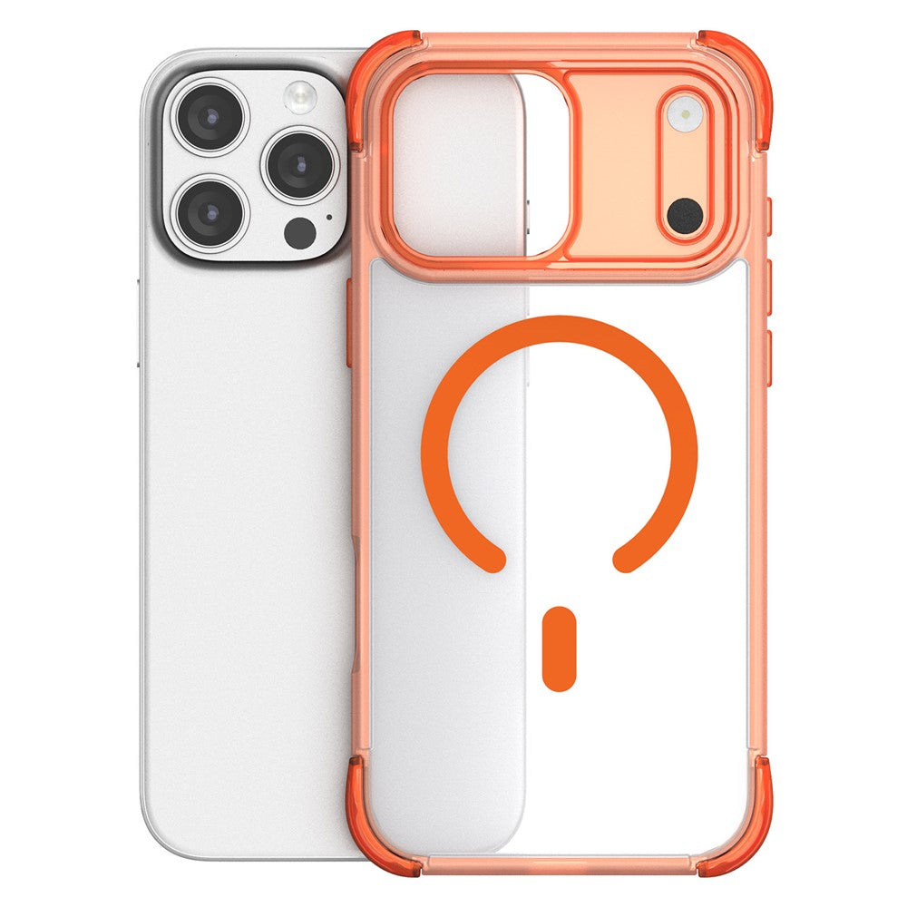 Til iPhone 16 Pro Max Magnetisk Cover Hud-venlig PC + TPU Airbag Beskyttende Telefoncover