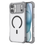 Til iPhone 16 Plus Magnetisk Cover Hudvenlig PC + TPU Airbag Beskyttende Telefoncover