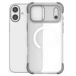 Til iPhone 16 Plus Magnetisk Cover Hudvenlig PC + TPU Airbag Beskyttende Telefoncover