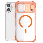 Til iPhone 16 Plus Magnetisk Cover Hudvenlig PC + TPU Airbag Beskyttende Telefoncover