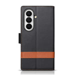 N.BEKUS P5-serien för Samsung Galaxy Z Fold7 5G plånboksfodral med tvåfärgade sömmar i PU-läder, stativ, mobilfodral