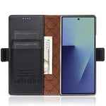 N.BEKUS P5-serien för Samsung Galaxy Z Fold7 5G plånboksfodral med tvåfärgade sömmar i PU-läder, stativ, mobilfodral