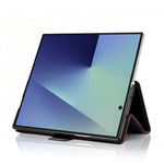 N.BEKUS P5-serien för Samsung Galaxy Z Fold7 5G plånboksfodral med tvåfärgade sömmar i PU-läder, stativ, mobilfodral