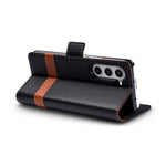 N.BEKUS P5 Series for Samsung Galaxy Z Fold6 5G Wallet Case Dual Color Stitching PU Leather Stand Phone Cover