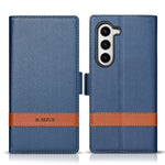 N.BEKUS P5 Series for Samsung Galaxy Z Fold6 5G Wallet Case Dual Color Stitching PU Leather Stand Phone Cover