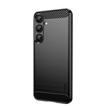 MOFI til Samsung Galaxy S26 FE Bagcover Børstet Tekstur Kulfiber Blød TPU-etui