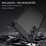 MOFI til Samsung Galaxy S26 FE Bagcover Børstet Tekstur Kulfiber Blød TPU-etui