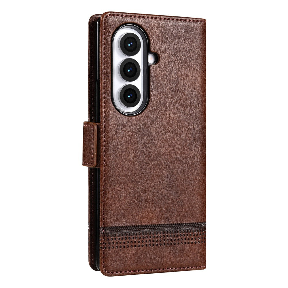 AZNS til Samsung Galaxy Z Fold8 Ultra Etui Kohud tekstur PU Læder Pung Telefoncover