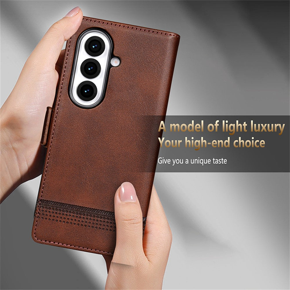 AZNS til Samsung Galaxy Z Fold8 Ultra Etui Kohud tekstur PU Læder Pung Telefoncover
