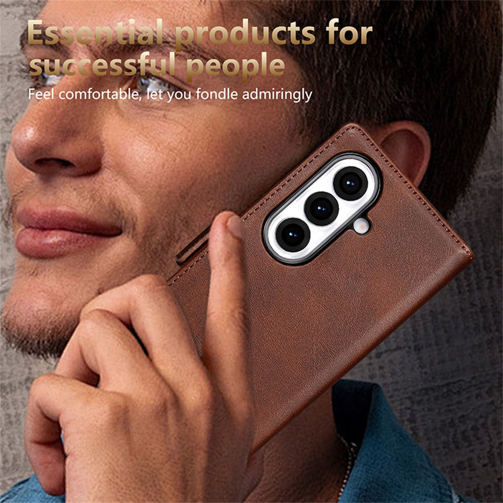 AZNS til Samsung Galaxy Z Fold8 Ultra Etui Kohud tekstur PU Læder Pung Telefoncover