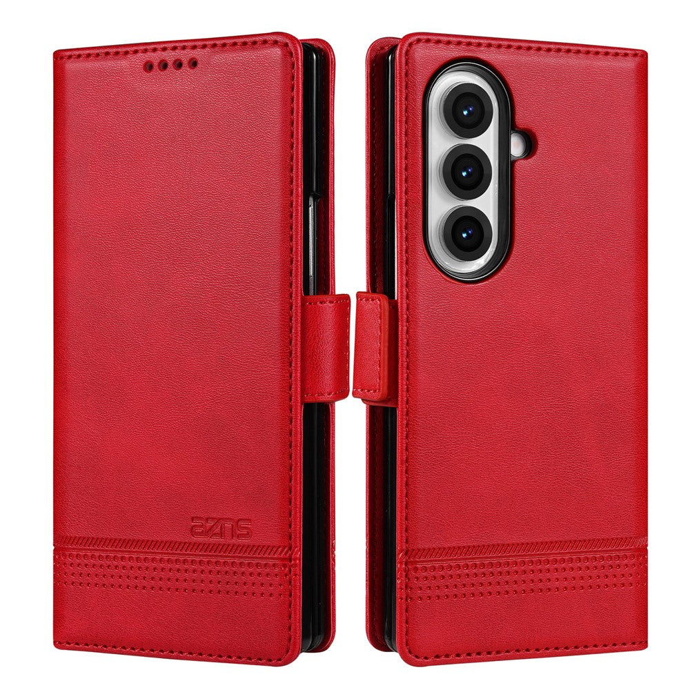 AZNS til Samsung Galaxy Z Fold8 Ultra Etui Kohud tekstur PU Læder Pung Telefoncover