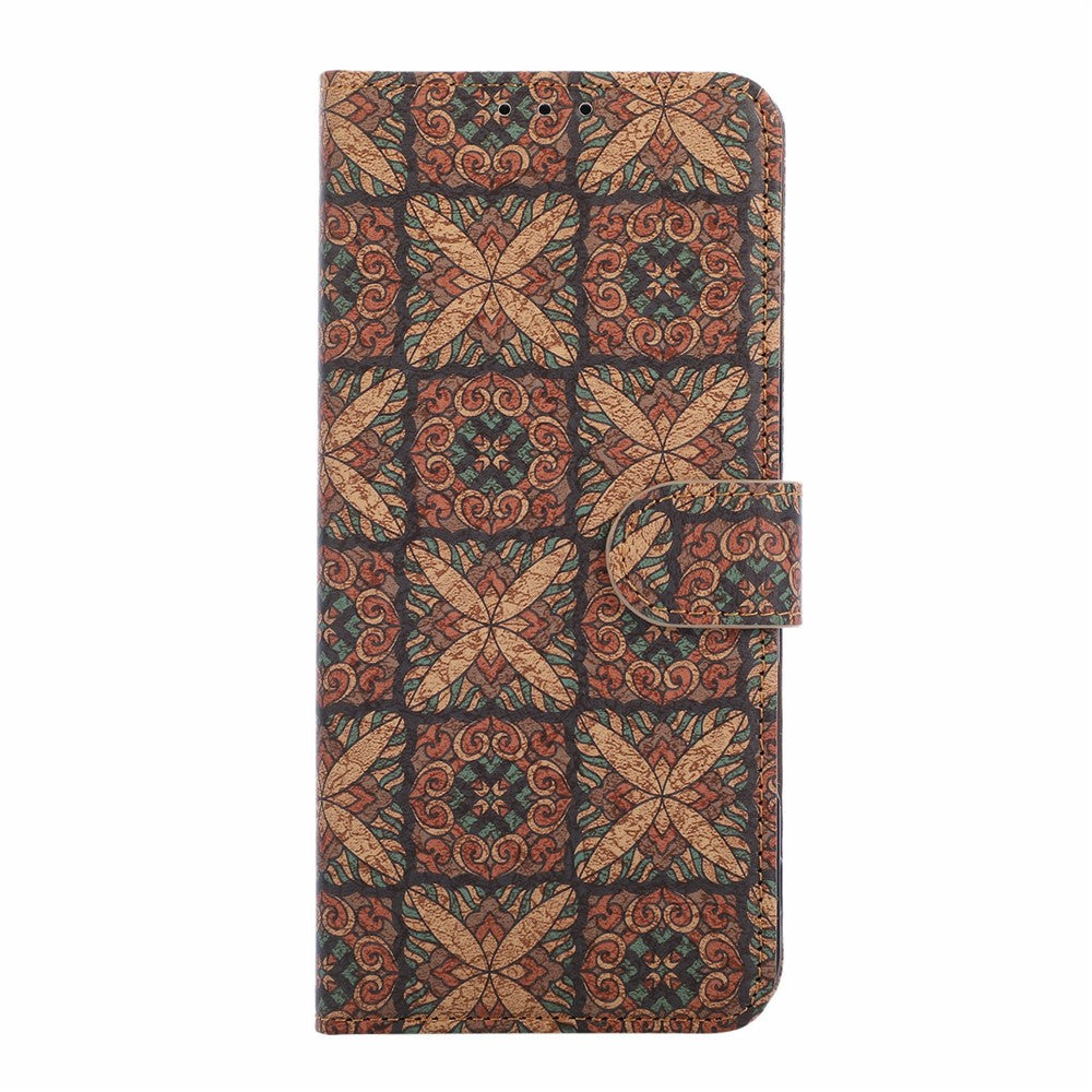 Til Oppo A7 Pro Max 5G Læderpung Etui Bohemian-stil TPU PU Telefoncover med Stand