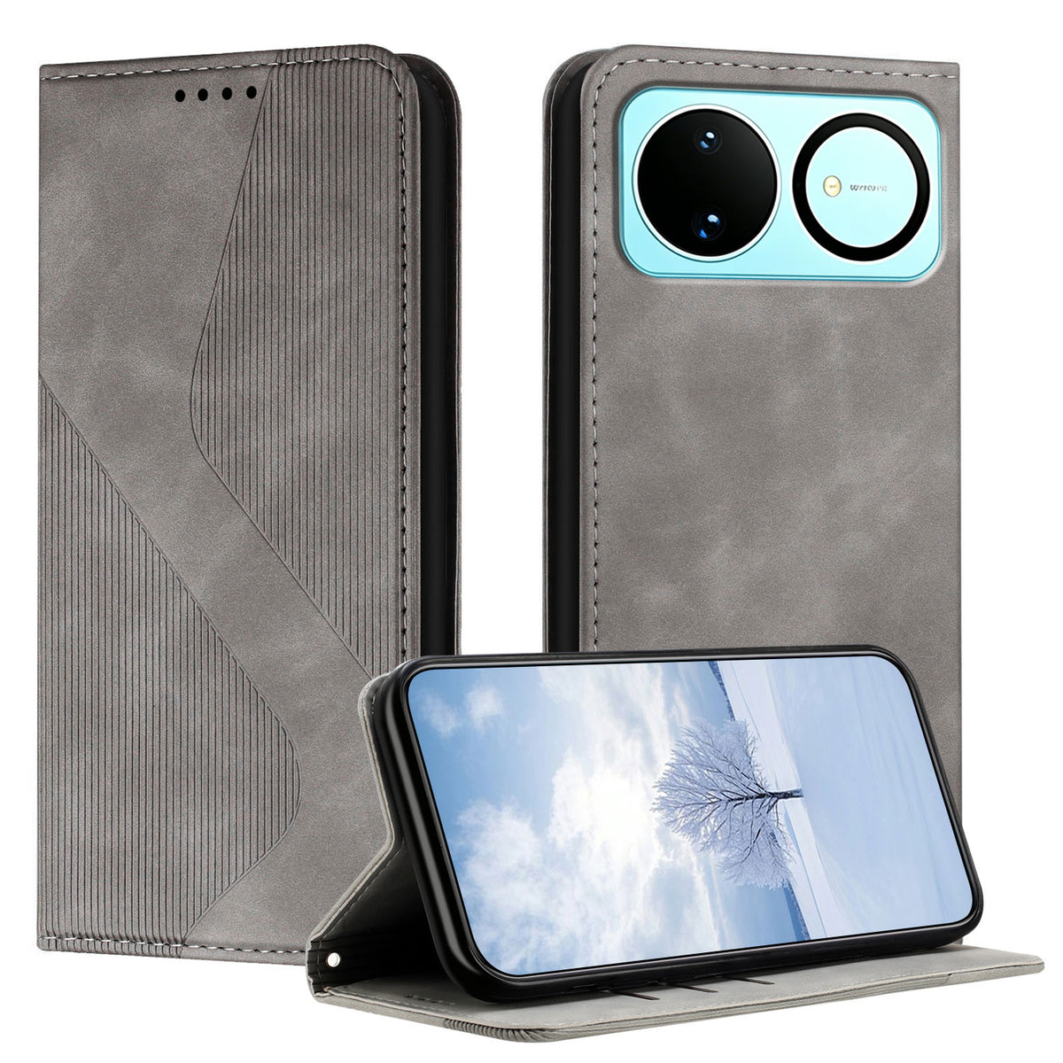 For Huawei nova 16 5G Phone Cover Skin-touch Feel Leather Wallet Case with Stand