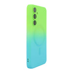 HAT PRINCE for Samsung Galaxy A08 4G Silicone Case ENAKY  Gradient Color Cover Compatible with MagSafe
