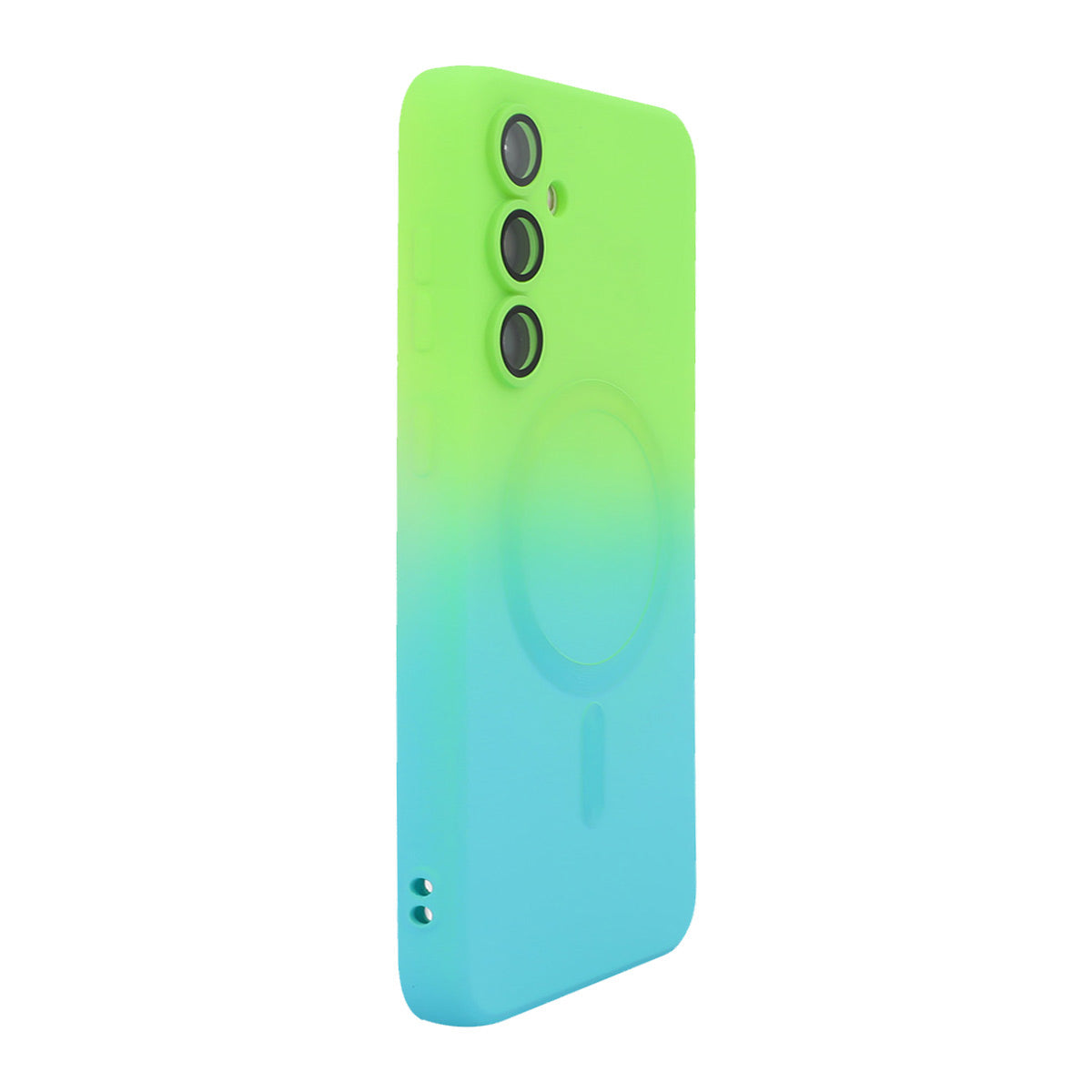HAT PRINCE for Samsung Galaxy A08 4G Silicone Case ENAKY  Gradient Color Cover Compatible with MagSafe