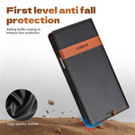 N.BEKUS P5 Series til iPhone 16 Pro Max Lædercover Dual Color Stitching RFID-blokerende Wallet Telefoncover