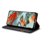 N.BEKUS P5 Series for Xiaomi 17T Leather Case Dual Color Stitching RFID Blocking Wallet Phone Cover