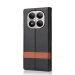 N.BEKUS P5 Series for Xiaomi Redmi Note 15 Pro 5G (Global) Leather Case Dual Color Stitching RFID Blocking Wallet Phone Cover