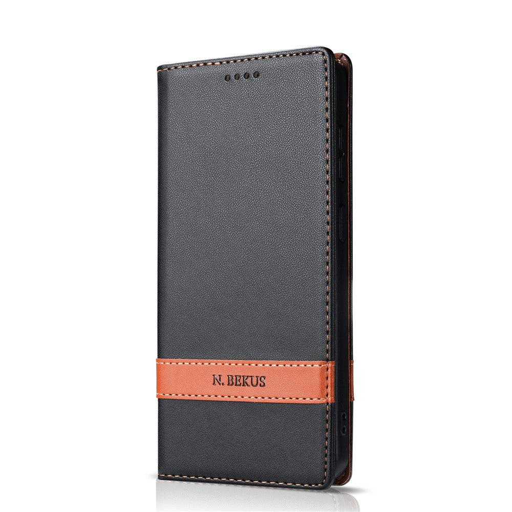 N.BEKUS P5 Series for Xiaomi Redmi Note 15 Pro 5G (Global) Leather Case Dual Color Stitching RFID Blocking Wallet Phone Cover
