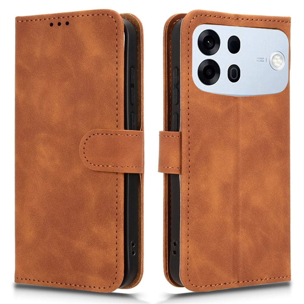 For Oppo A7 Pro Max 5G Leather Case Skin Feel Anti Drop Wallet Stand Flip Phone Cover