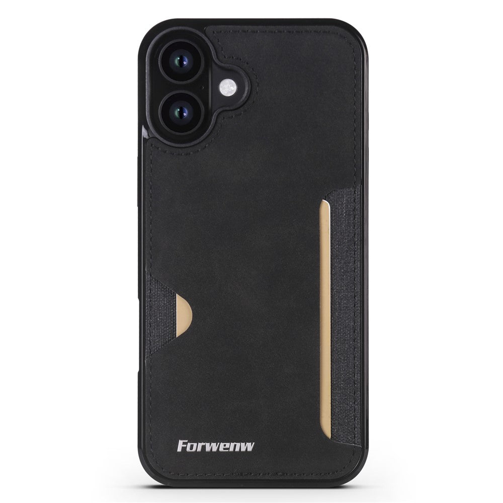 FORWENW F5-serie til iPhone 17-etui Kortholder i læder+TPU