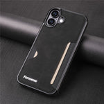 FORWENW F5-serie til iPhone 17-etui Kortholder i læder+TPU