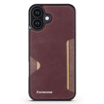 FORWENW F5-serie til iPhone 17-etui Kortholder i læder+TPU
