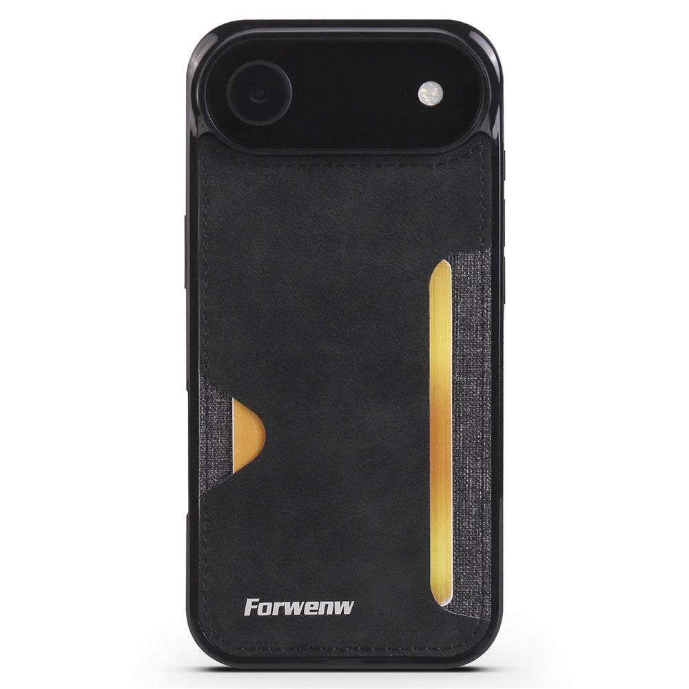 FORWENW F5 Series For iPhone Air Case Card Holder Leather+TPU Phone Case