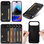 FORWENW F5 Series For iPhone Air Case Card Holder Leather+TPU Phone Case