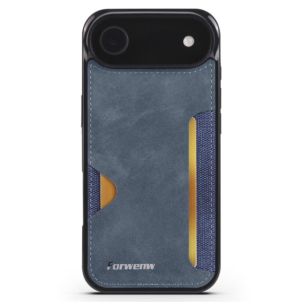 FORWENW F5 Series For iPhone Air Case Card Holder Leather+TPU Phone Case