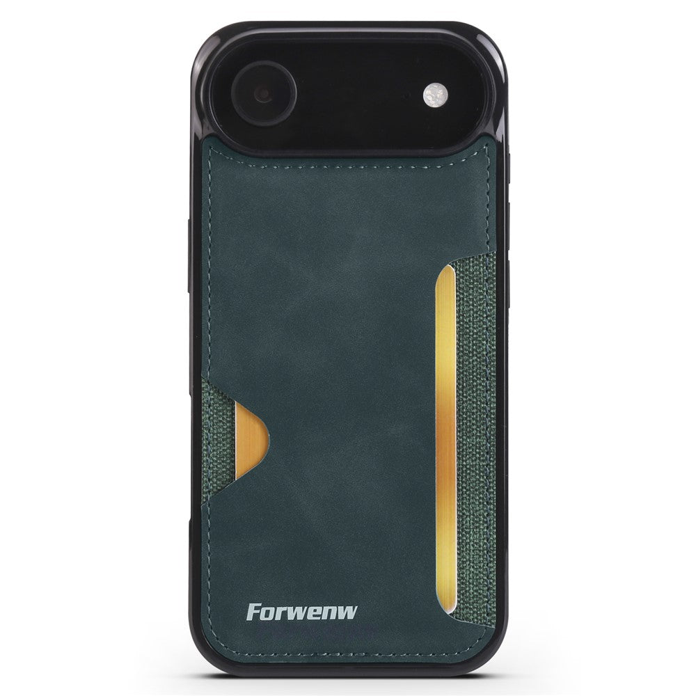FORWENW F5 Series For iPhone Air Case Card Holder Leather+TPU Phone Case