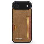 FORWENW F5 Series For iPhone Air Case Card Holder Leather+TPU Phone Case