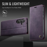 CASEME for Samsung Galaxy S26 FE Case 033 Series RFID Blocking Wallet Stand Calf Texture Leather Phone Cover