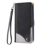 For Honor 400 Pro 5G (Global) Leather Case with Wrist Strap and Shoulder Strap Dual Color Multi Card Slots Phone Cover
