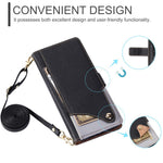For Honor Magic8 5G Leather Case with Wrist Strap and Shoulder Strap Dual Color Multi Card Slots Phone Cover