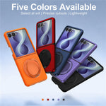 For Samsung Galaxy Z Flip8 Magnetic Case TPU + PC Rotary Kickstand Phone Cover