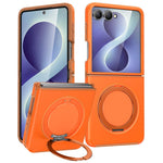 For Samsung Galaxy Z Flip8 Magnetic Case TPU + PC Rotary Kickstand Phone Cover