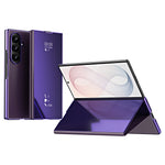 For Samsung Galaxy Z Fold8 Ultra Case Smart Window Electroplated Carbon Fiber Texture PC Shockproof Stand Phone Cover